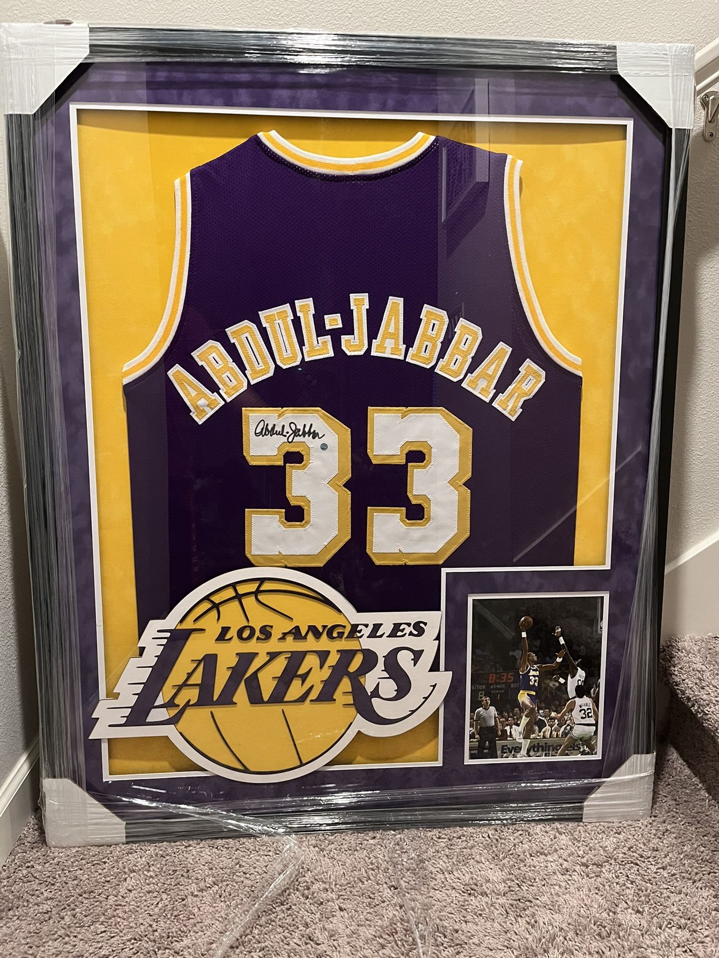 Kareem Abdul-Jabbar Autographed Framed Jersey