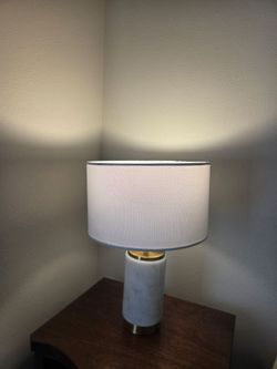 White marble lamp