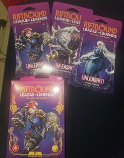 Riftbound Unleashed League of Legends Sleeved Booster Pack [Set of 3]