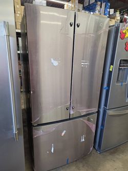GE 18.6 CU. FT. FRENCH DOOR REFRIGERATOR – $999