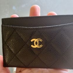 Chanel Caviar Leather Cardholder Wallet