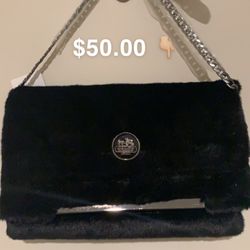 Brand New Soft Fur Purse/ Crossbody