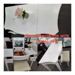 Stina Vanity And Desk W/Stool Sale 