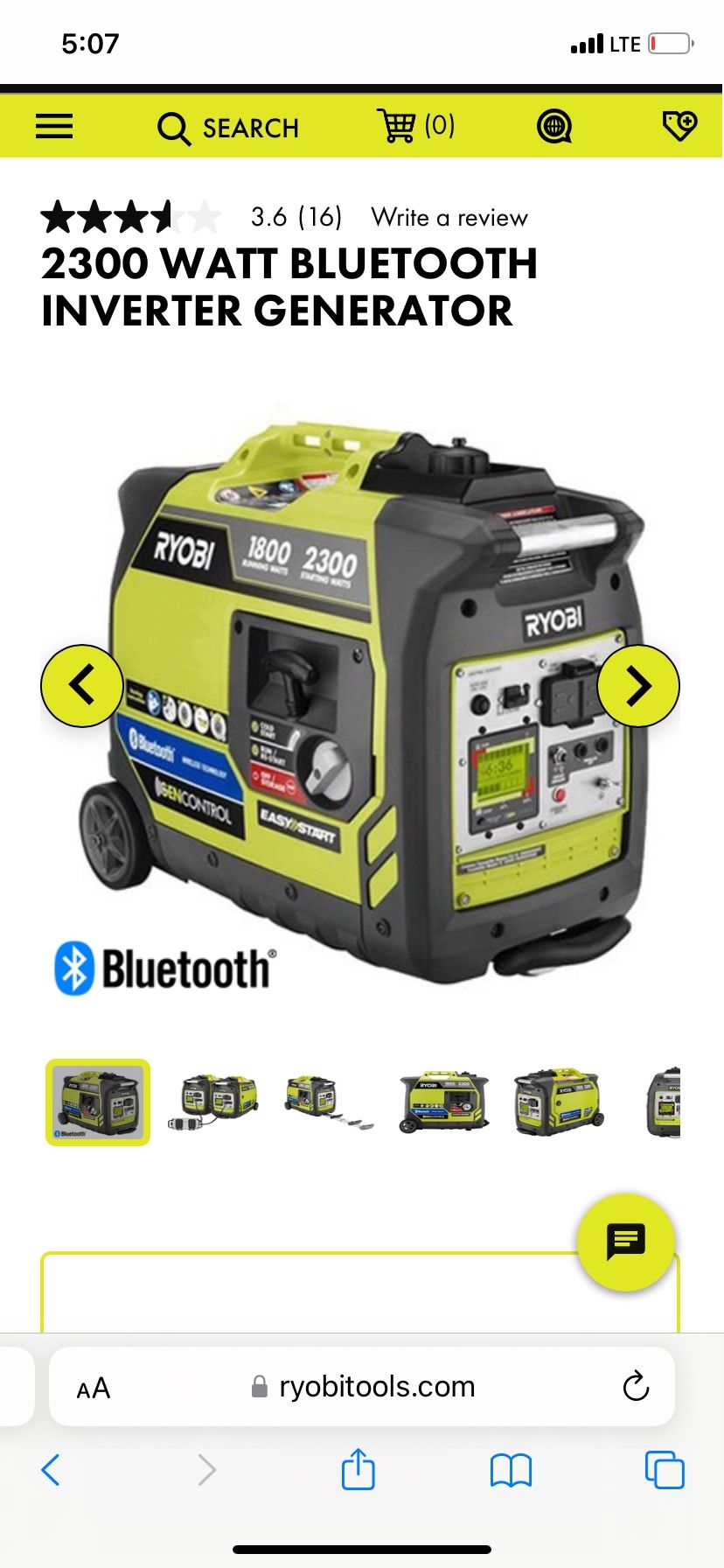 Ryobi Generator Brand New In The Box