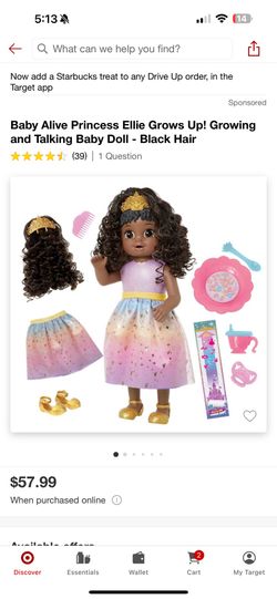 Baby Alive - Princess Ellie Grows 💜 - NEW 