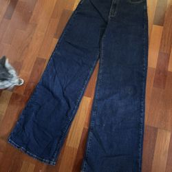 Jeans chasing thrills stretch wide leg size 9