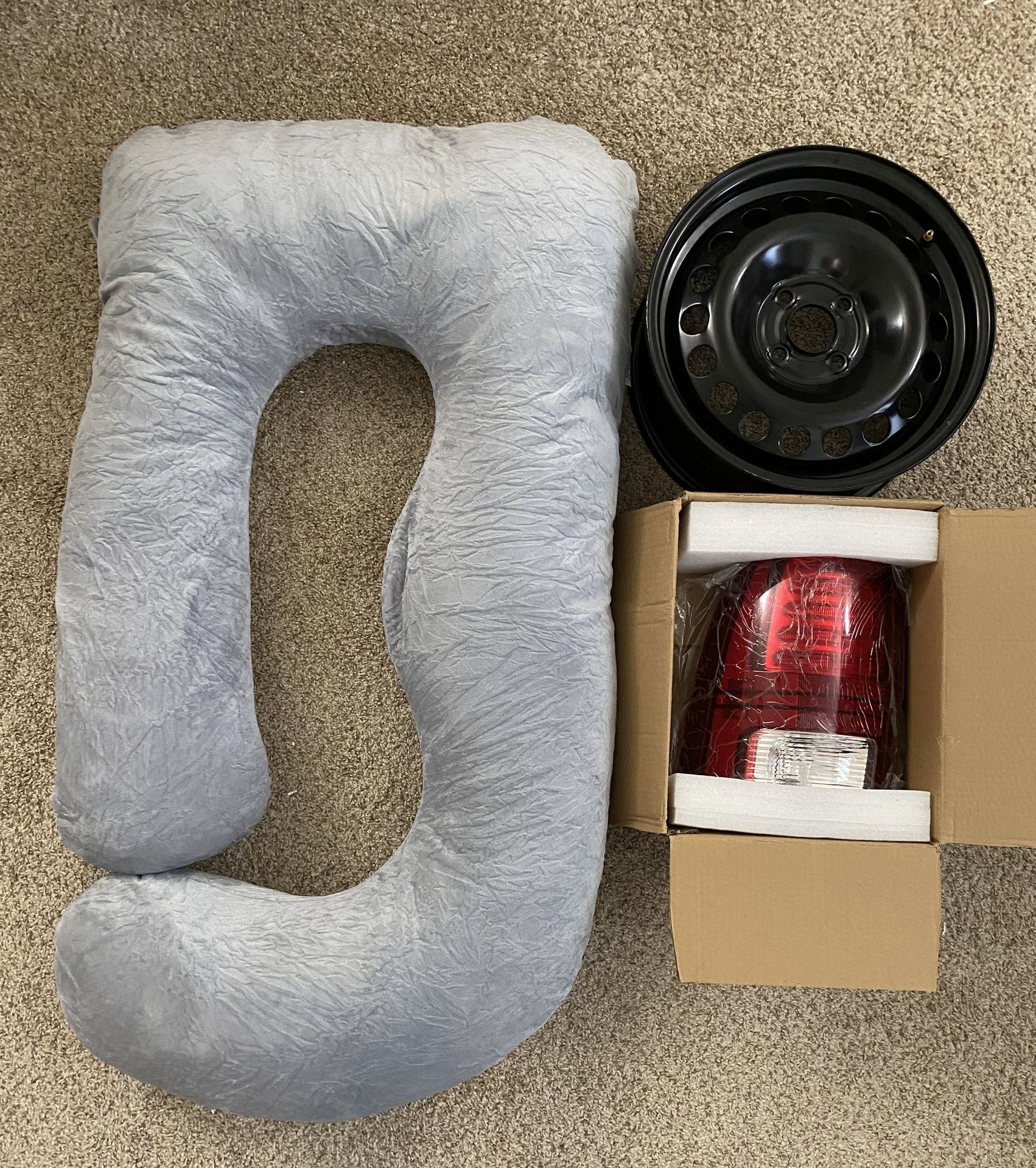 Car Parts And A Pillow