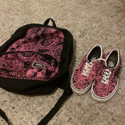 Shoes w/ Matching Backpack (Size 9.5 W)