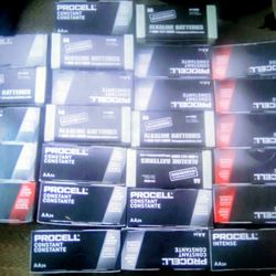25 Boxes Of  AA batteries 