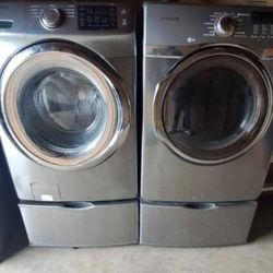 Samsung Washer And Gas Dryer Set Large Capacity 