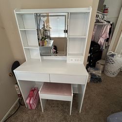 Vanity With Stool