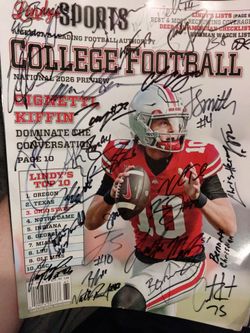 2026 Ohio State Buckeyes football team signed autograph Smith sayin day