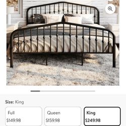 King bed frame