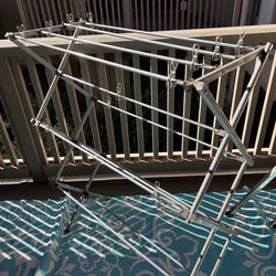 Clothes Drying Rack - Foldable - 3 Tiers - Metal Pegs Included - Good Condition - Marina Del Rey