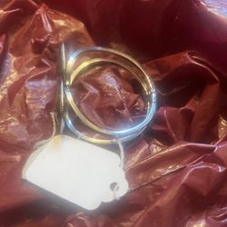 Vintage Hinged Cuff Bracelet with Rectangular Brown Stone Insets – Retro Statement Jewelry