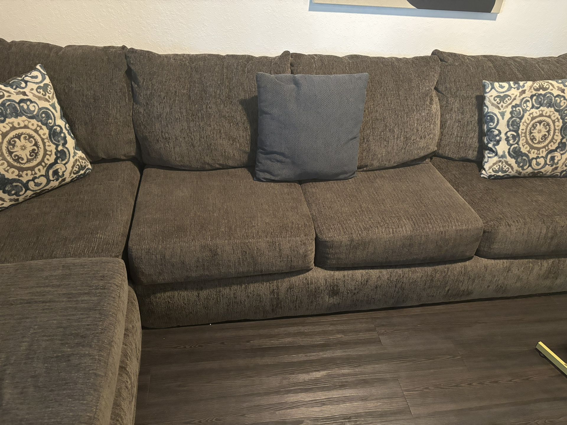 Sectional Couch & Pillows