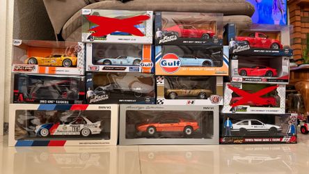 Model cars and anime figures