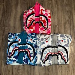 Bape Camo Shark Double Hoodie
