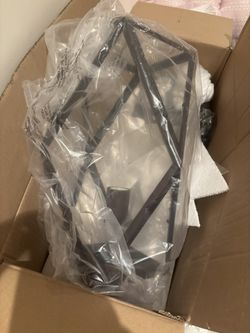 BRAND NEW IN BOX Meridian Lighting Oil Rubbed Bronze Metal Geometric Pendant Chandelier