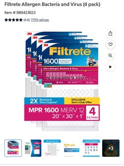 Air filters 20x30x1