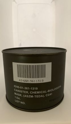 Gas mask canister