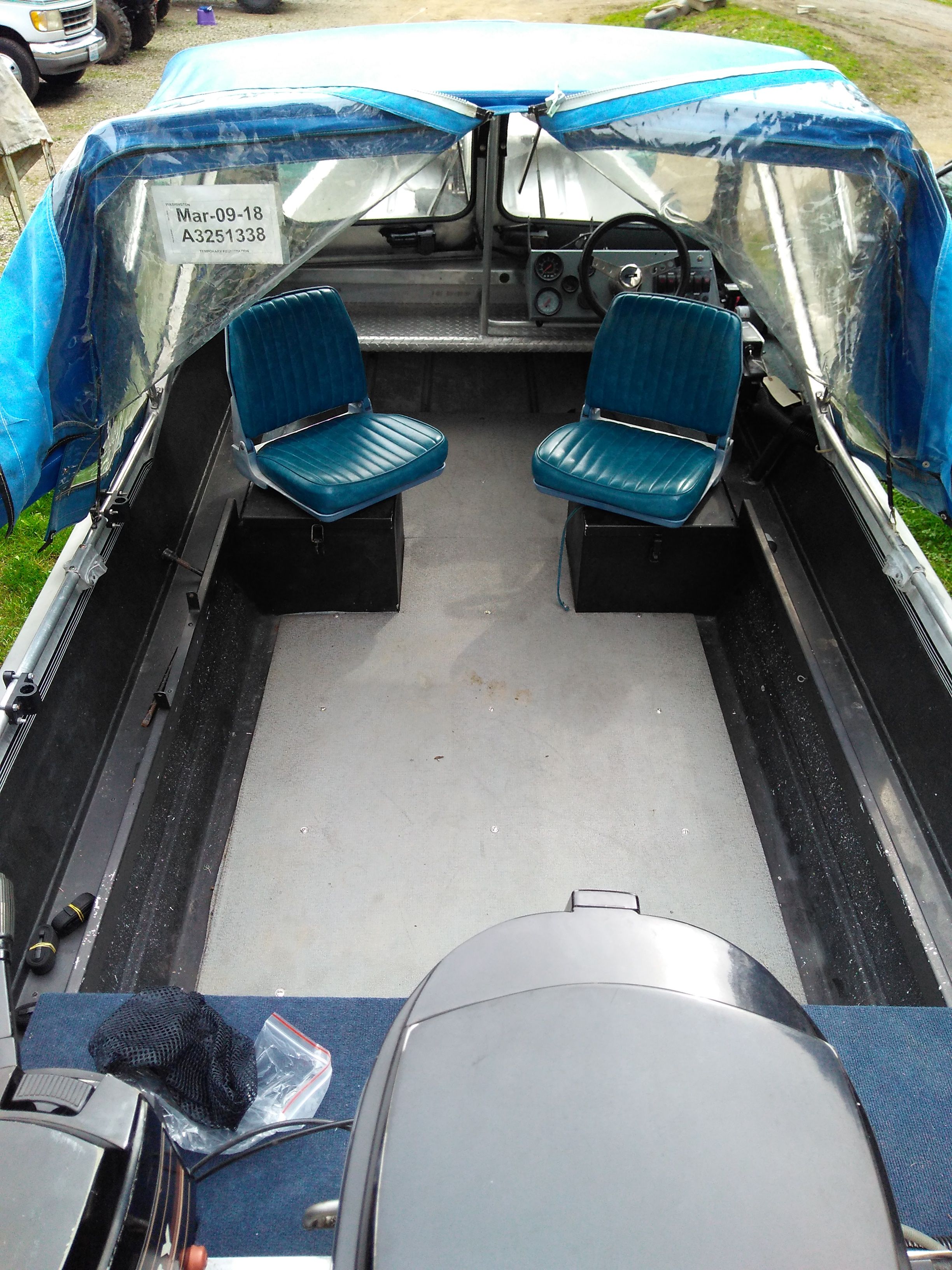 16' wooldridge Alaskan jet sled aluminum fishing boat for Sale in