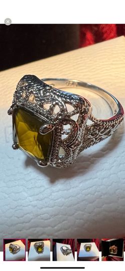Women’s Citrine Filigree Ring
