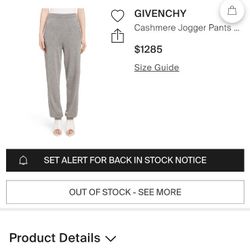 Givenchy Cashmere Jogger Pants Women’s 