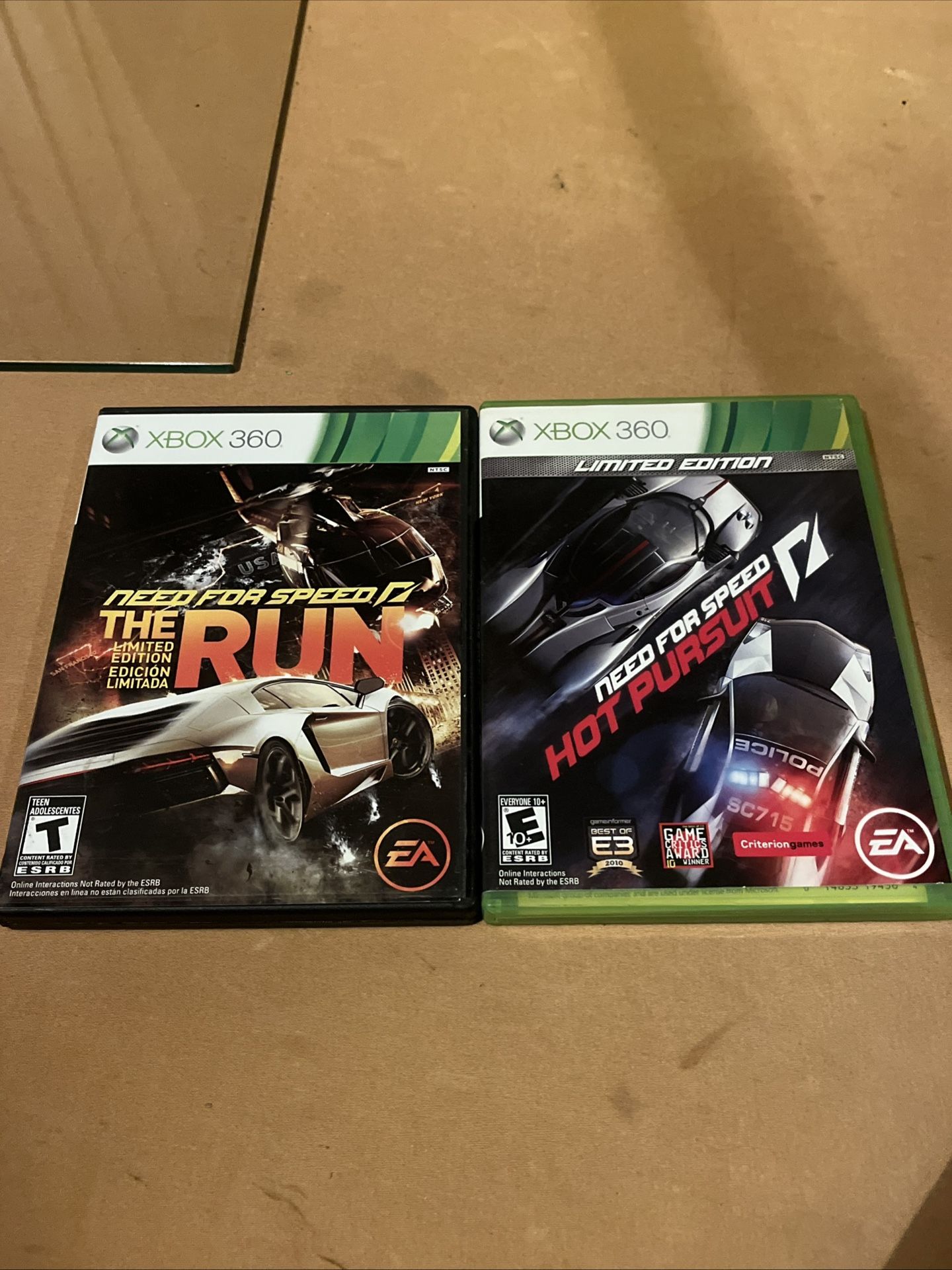 Need for Speed: The Run & Need for Speed: Hot Pursuit Xbox 360