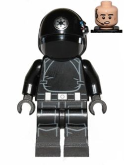 SW0520 Imperial Gunner - Helmet with Silver Imperial Logo, Light Nougat Head, Open Mouth