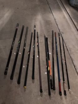 Fishing poles 10-20 feet long cane pole