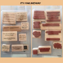 Stampin Up! Stamps: It’s Your Birthday