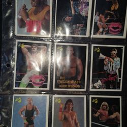 Various Wrestling Collectable Cards