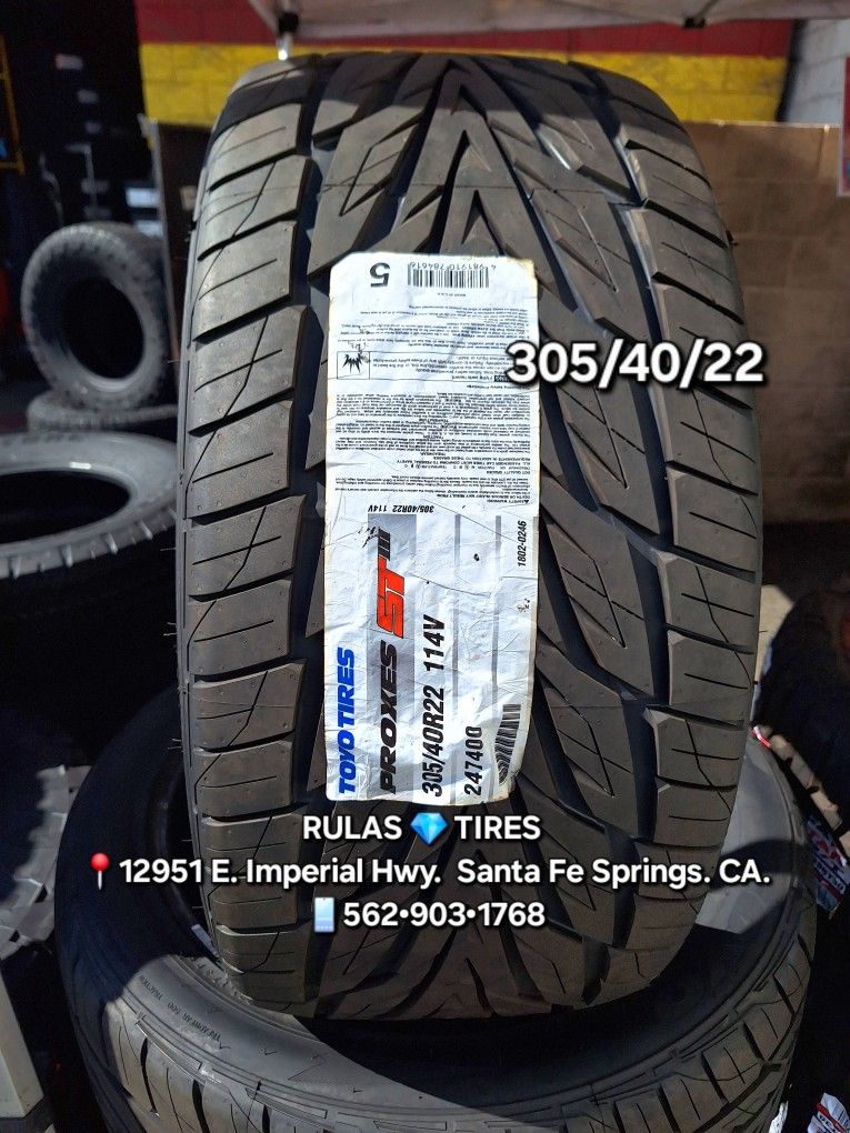 305/40/22 TOYO TIRES PROXES ¤Brand new tires / Llantas nuevas ¤