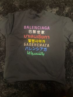 Balenciaga Multi-Language Logo T-Shirt