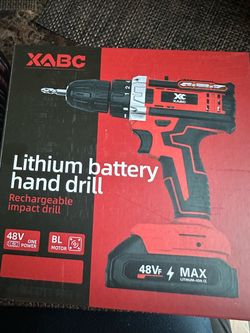 XABC 48V Cordless Lithium Battery Impact Drill
