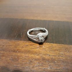 Silver Diamond Engagement Ring Orginally From Keys 
