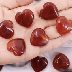 Carnelian Heart Gemstone 