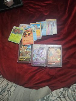 Charizard, Mewtwo & Dragonite V! Ultra Rare! This Electric Combo Is Hard To Collect! Pokémon Palooza! This 50 Card Lot Includes Legends, Heroes, Commo
