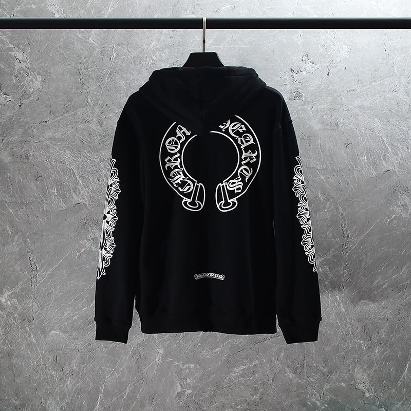 Chrome Blvck Off White Hearts Cross Hoodie Jacket Zip Up Hooded Top Hypebeast Sweatshirt Paris Designer Rhude Trapster