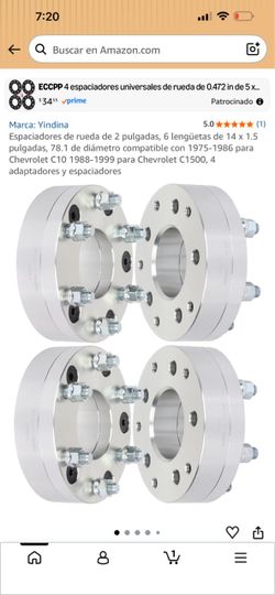 2-inch wheel spacers and 6 tongues