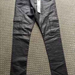 purple jeans