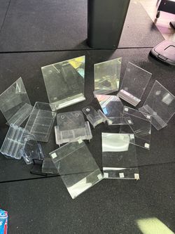 Lot of Clear Acrylic Display Stands and Holders