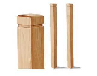 Heavy! Brand New but no box! Croblissful 2 Pcs 3.5 x 48 Inch Red Oak Newel Post for Stair Handrail