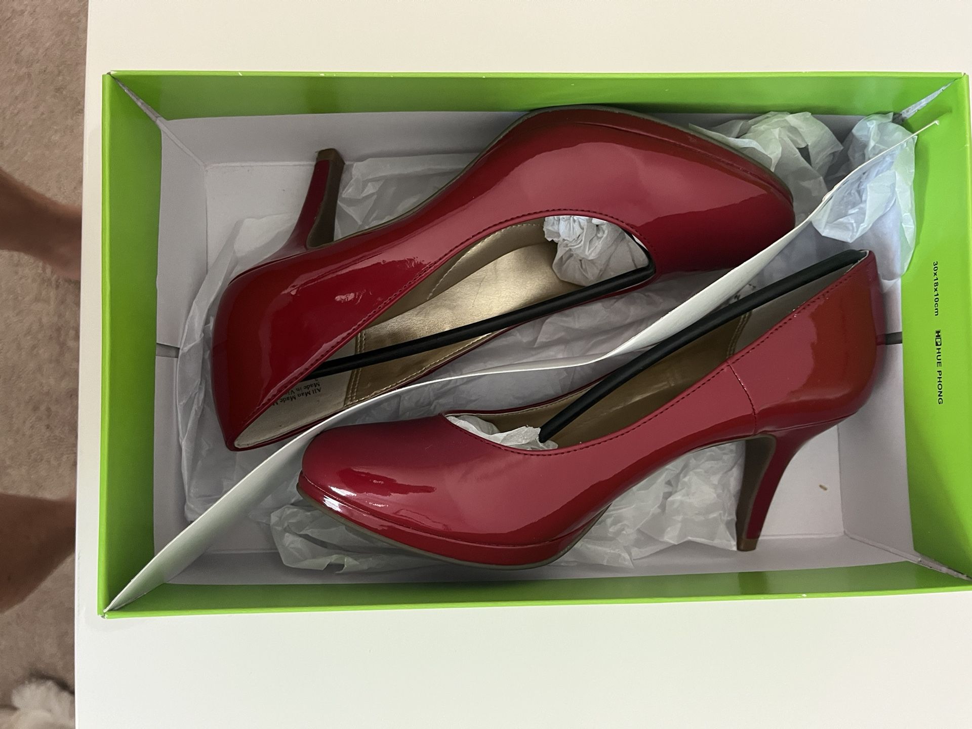 Brand New, Sexy, Red, Patent Leather Heels