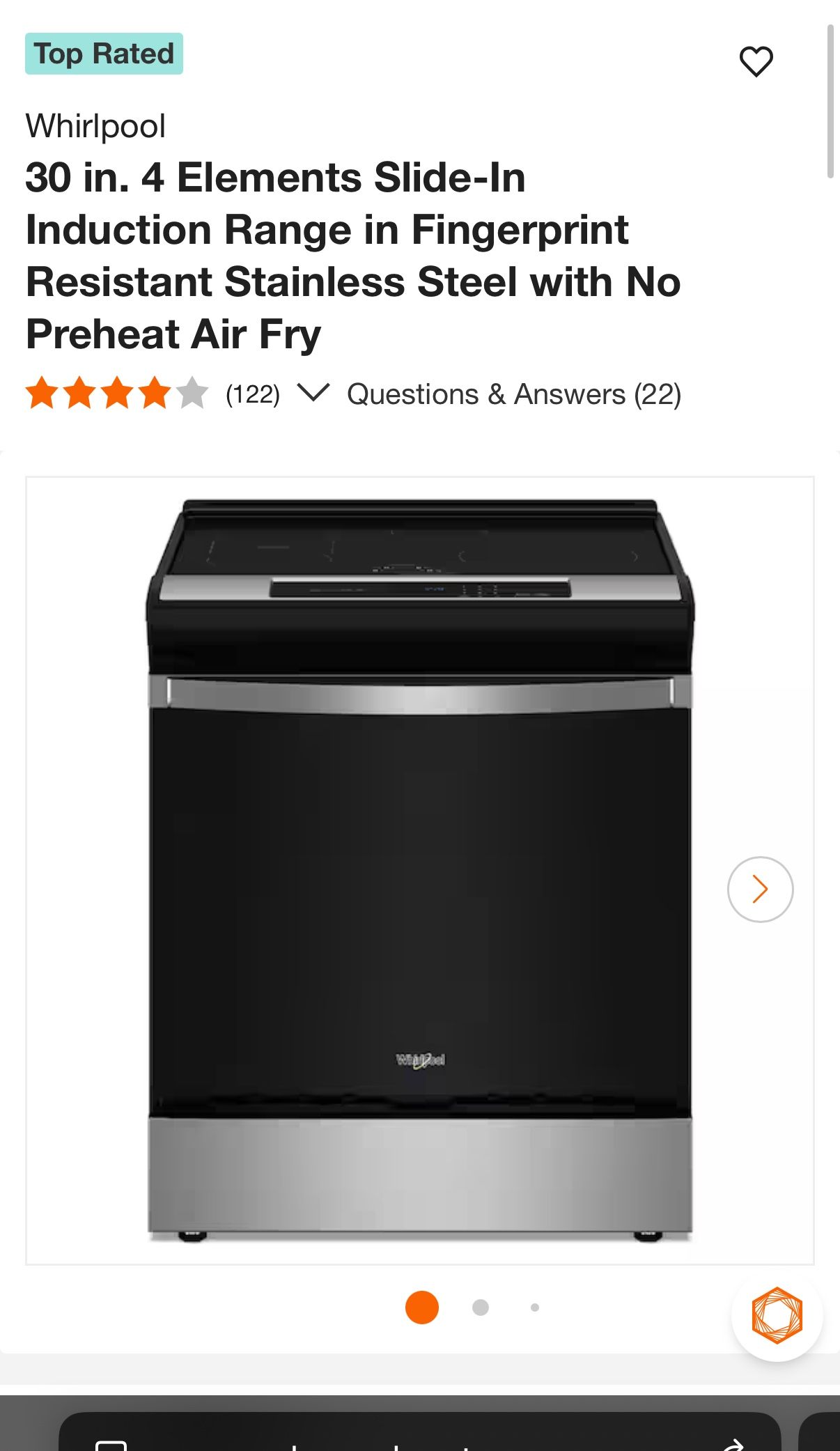 Brand New whirpool electric 30" range