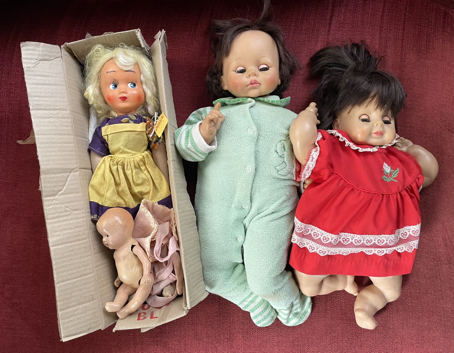 Antique And Vintage Dolls Lot