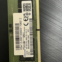 Samsung DDR5 8GB laptop Ram