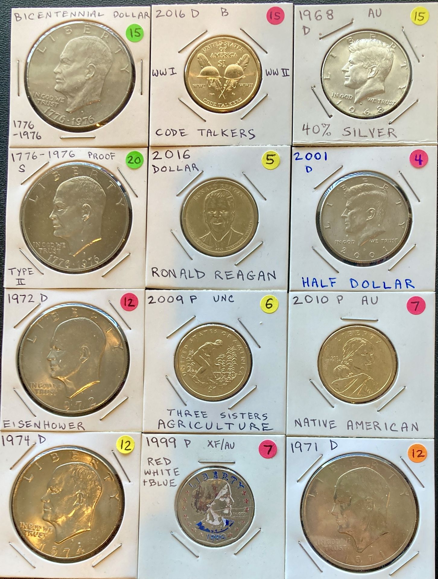 20% OFF SALE US Coins Old Interesting Scarce HTF Silver Kennedy Ike Buffalo Nickels Pennies Liberty Rare