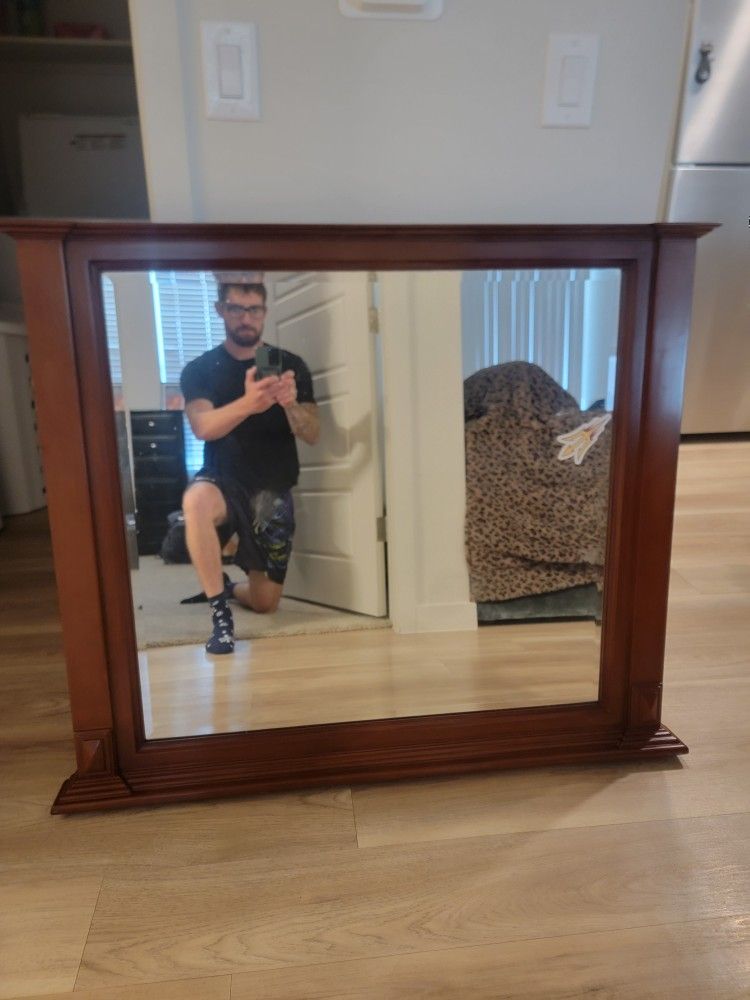 Solid Wood Mirror